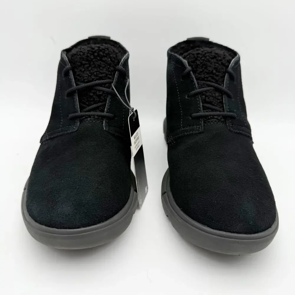 Sorel Women Explorer Next Drift Bootie US 6.5 EU 37.5 Black Suede Waterproof NIB